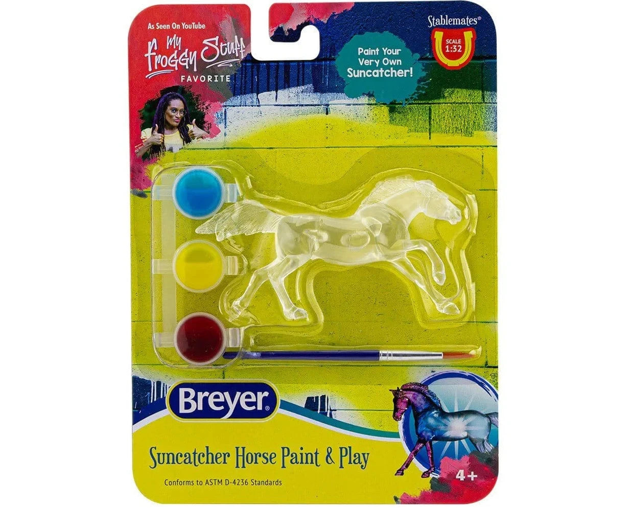 SM Suncatcher Horse Paint and Play- Running Mustang