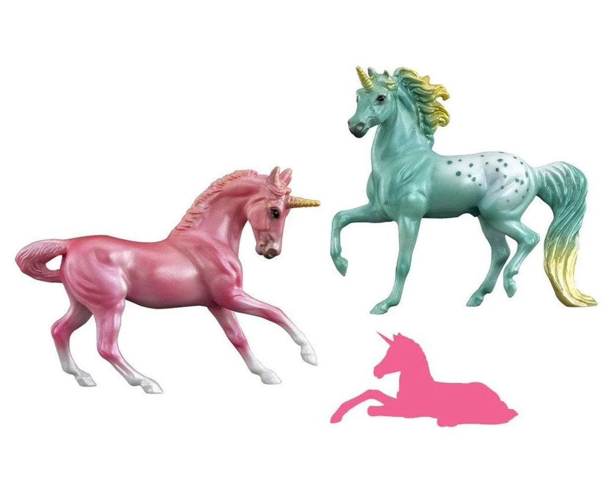 Unicorn Foal Surprise Pink Mare and Green Appy Retired