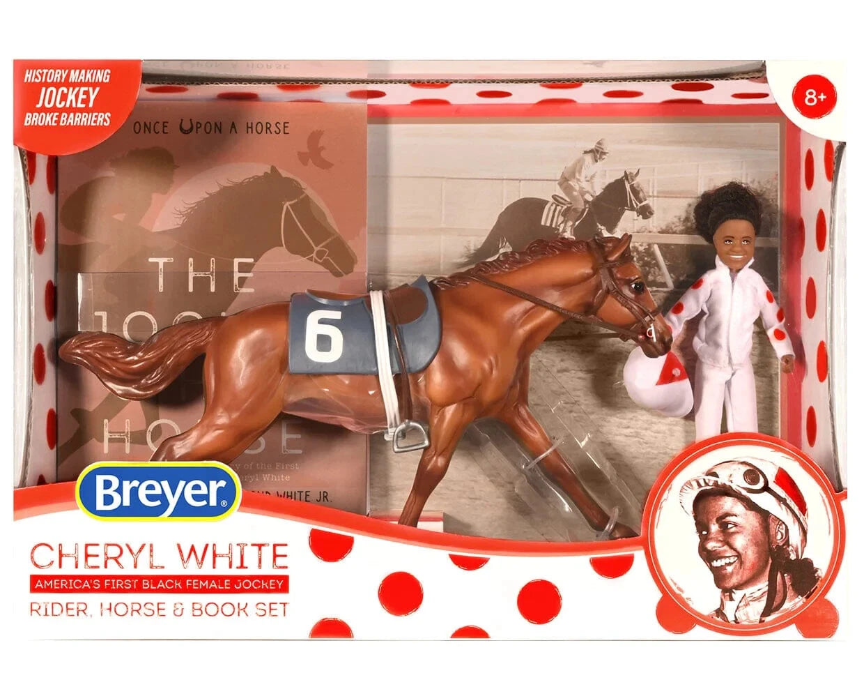 Cheryl White and Jetolara , First African American Female Jockey- Book Set