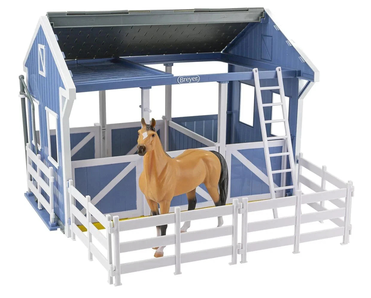 Country Stable with Horse
