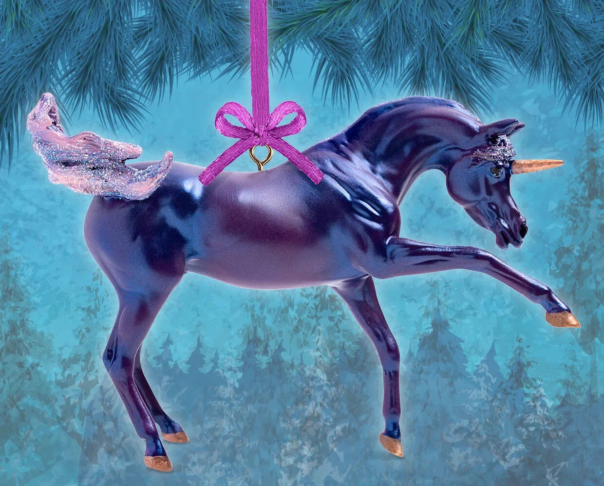 2022 Tyrian Unicorn Ornament- Retired