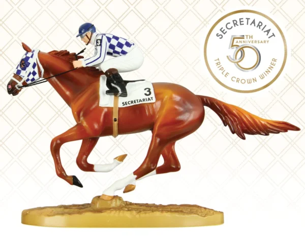 Secretariat 50th Anniversary Figure with Jockey